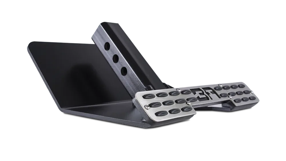 5136 – BODY ARMOR Truck Step, Hitch Mount Fits 2 Inch Receiver Flat Step Non Extendable Stationary Painted Black Stee...